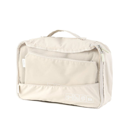 BLAISE Beige Travel Organisers Set - 6 Piece