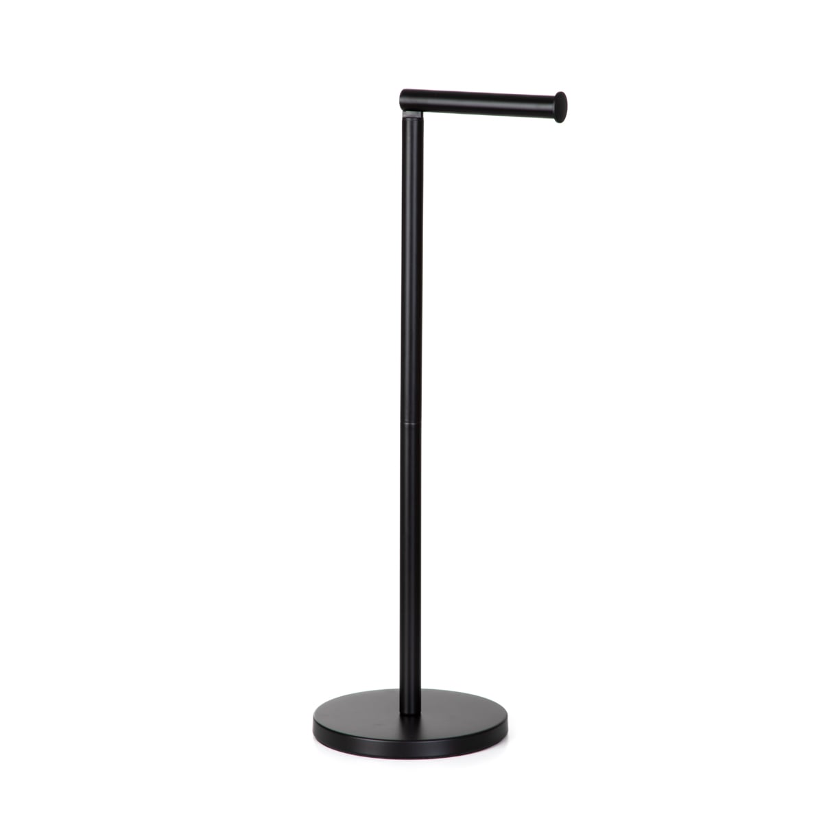 JOSIE Black Paper Holder 17x56 cm - Slim Bathroom Accessory