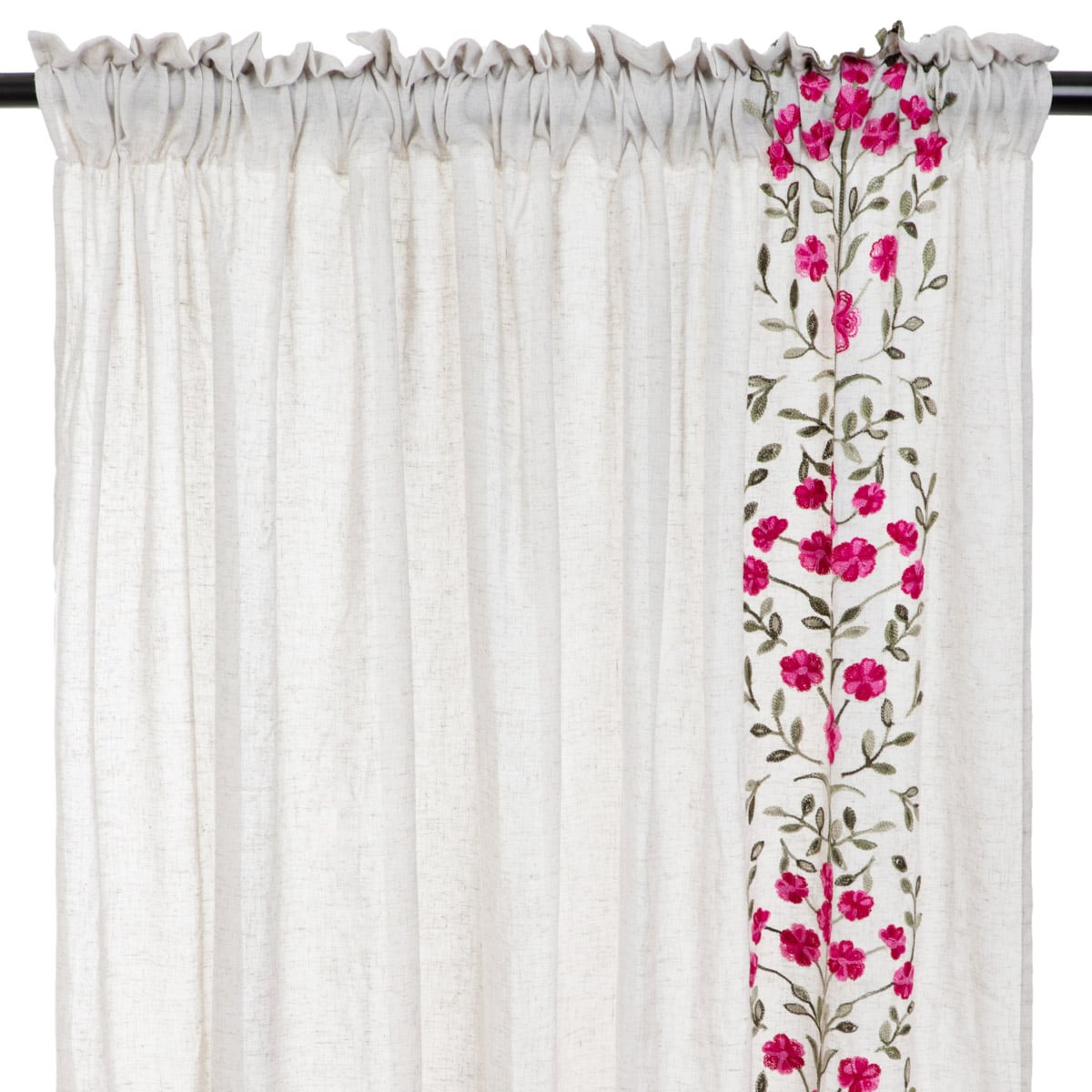 DARLA Embroidered Flower Curtain 140x250 cm