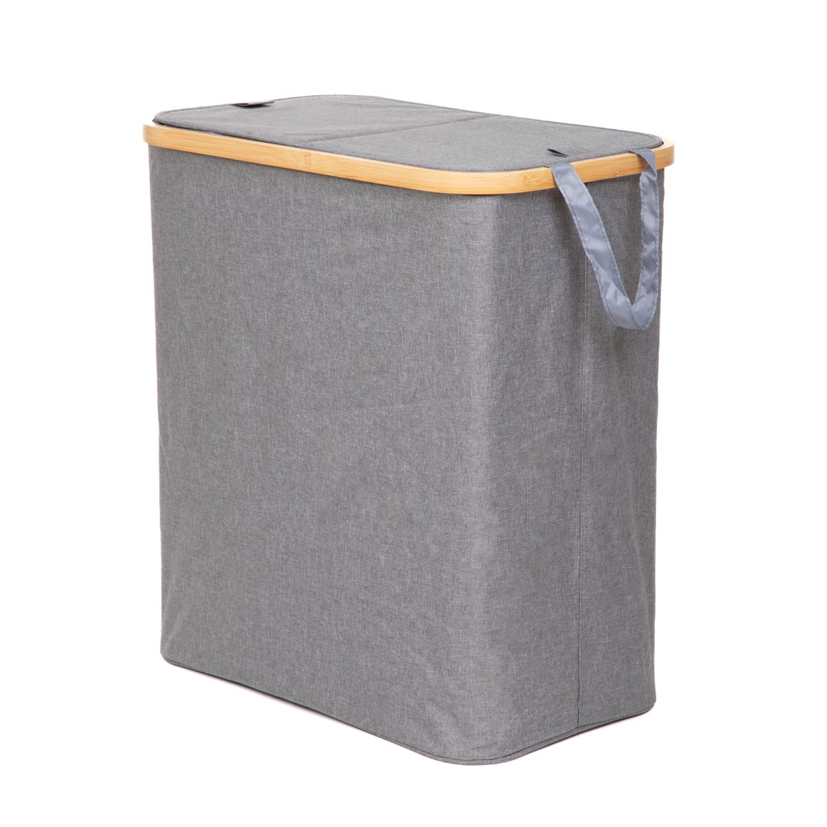 Laundry Basket NELLIE Grey 55.5x34.5x60 cm