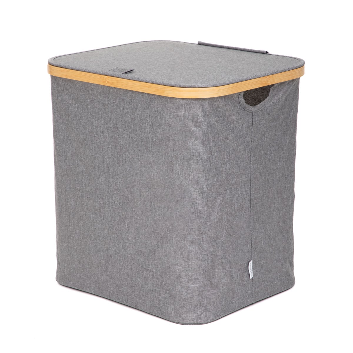 Laundry Basket NELLIE Grey 42x32x40cm