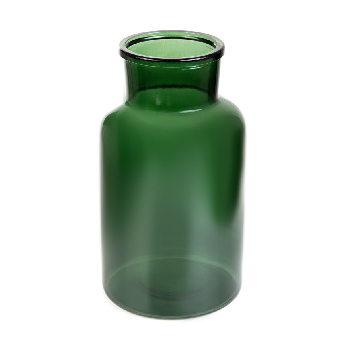 TENNO Glass Green Vase 14.5x14.5x25.5 cm