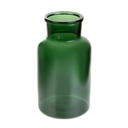 TENNO Glass Green Vase 14.5x14.5x25.5 cm