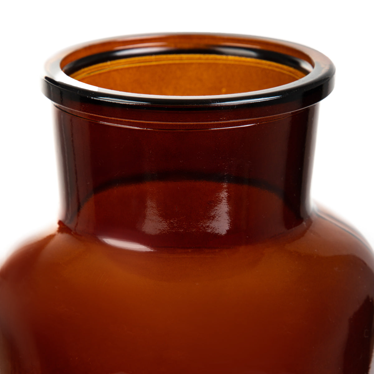 TENNO Brown Glass Vase 14.5x14.5x25.5 cm