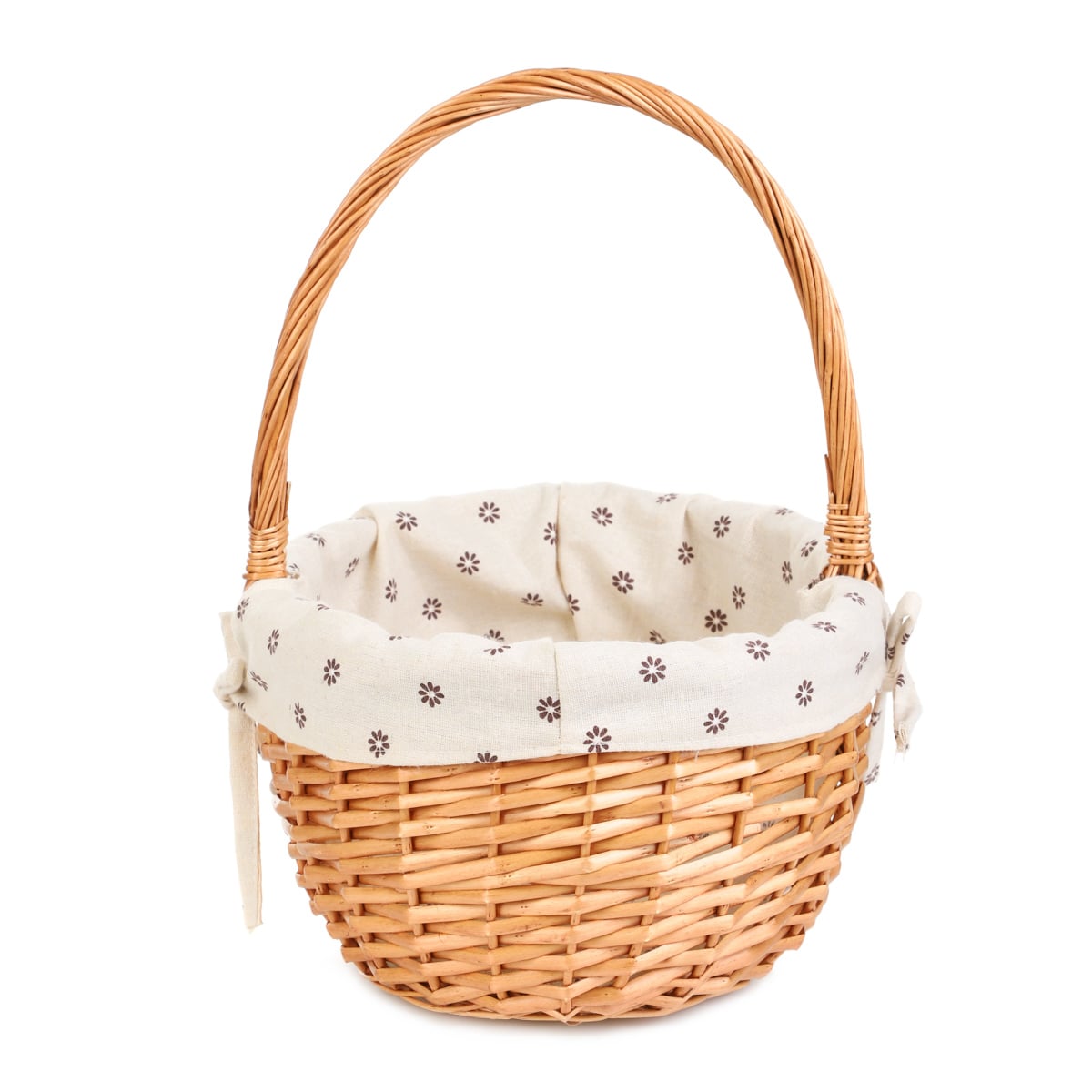 Koszyk NORSO Natural Wicker Kitchen Basket with Handle 38 cm