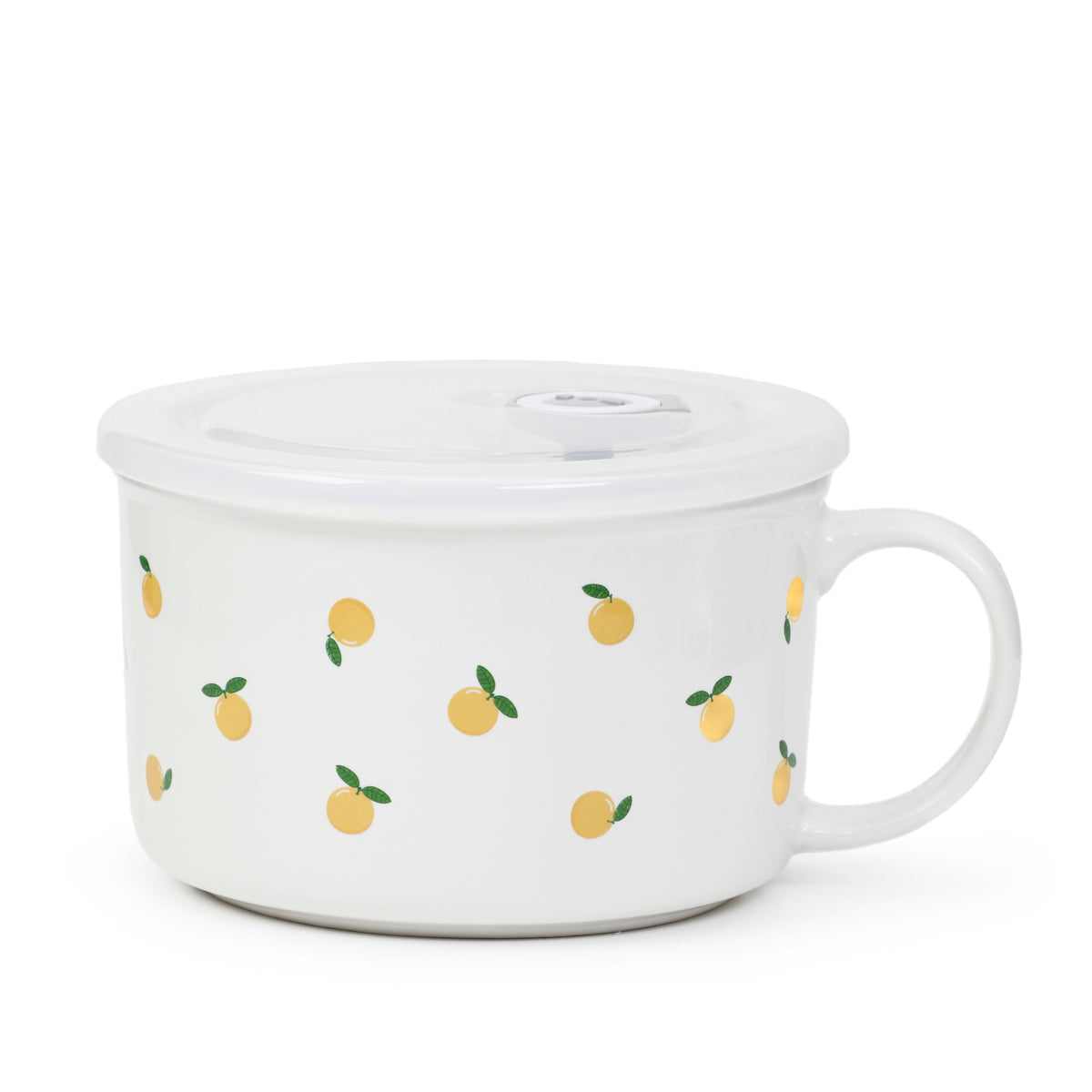 BALIS Serving Dish with Lid in Lemon Pattern 0.75L
