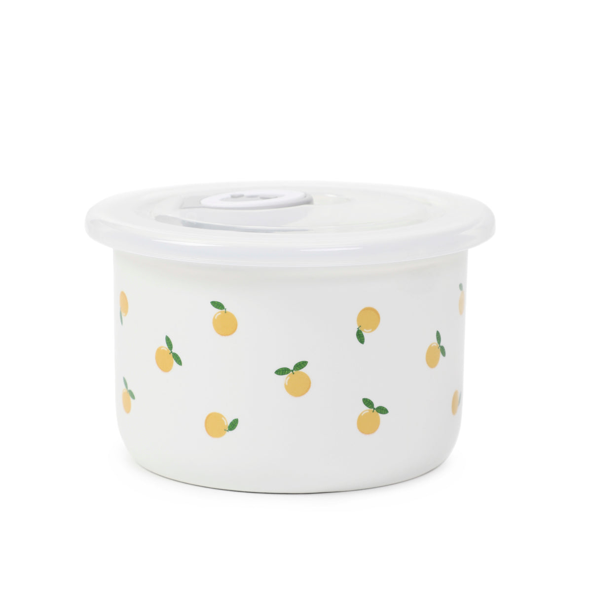 BALIS Serving Dish with Lid in Lemon - 0.25L Porcelain