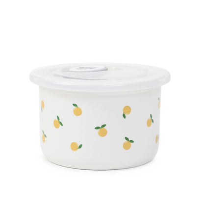BALIS Serving Dish with Lid in Lemon - 0.25L Porcelain