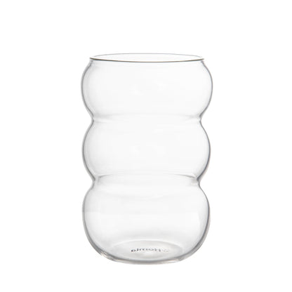 BUBBLY Tall Glass Mug 0.5L - Clear Durable Glassware