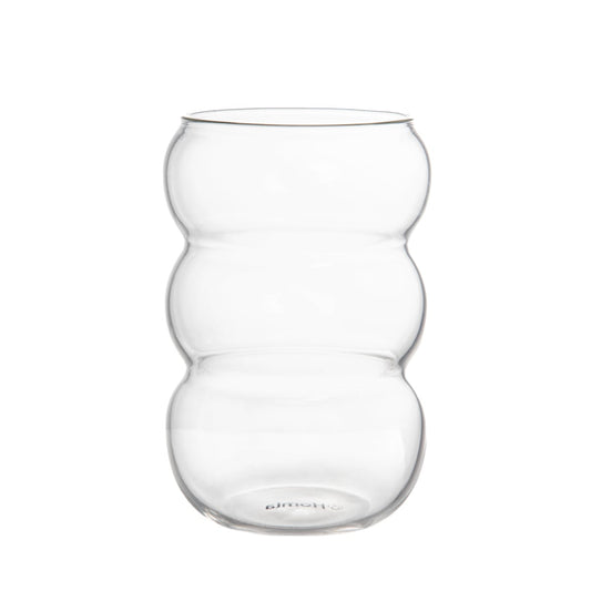 BUBBLY Tall Glass Mug 0.5L - Clear Durable Glassware