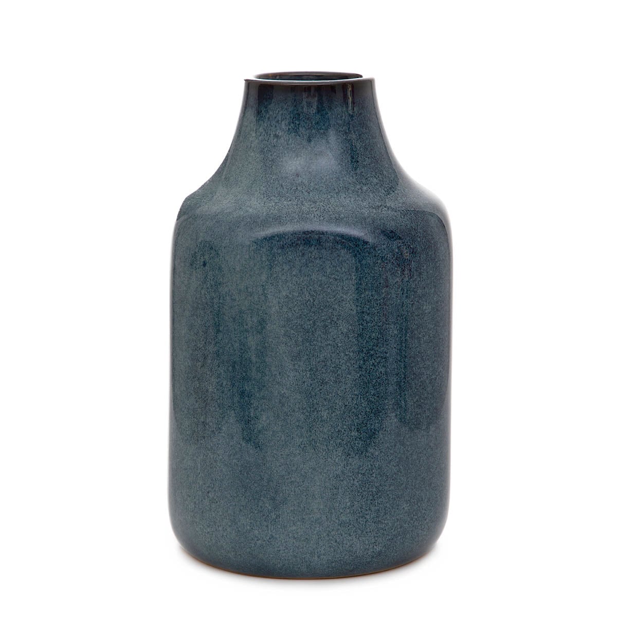 RUFUS Ceramic Blue Vase - Decorative Home & Office Decor