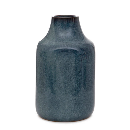 RUFUS Ceramic Blue Vase - Decorative Home & Office Decor
