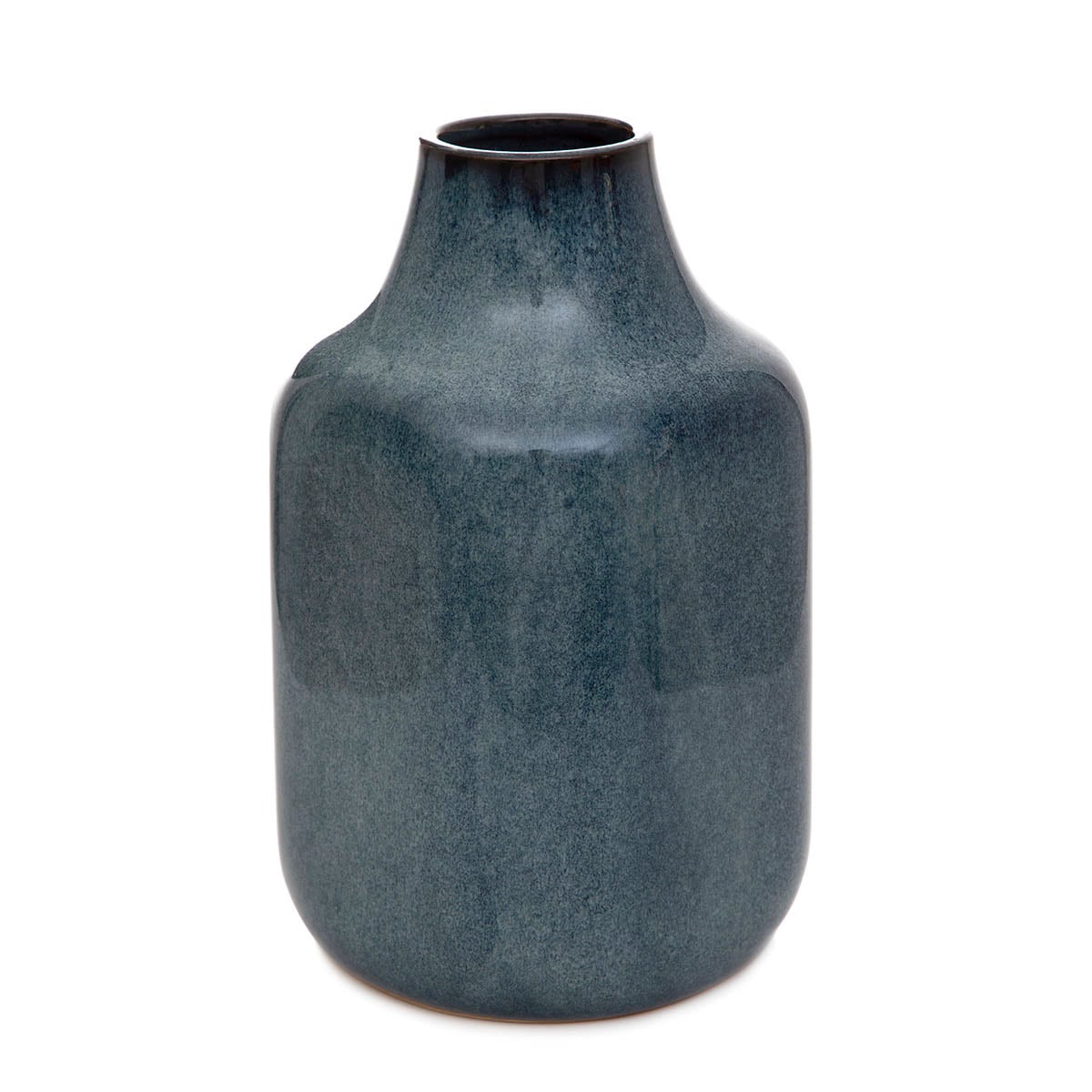 RUFUS Ceramic Blue Vase - Decorative Home & Office Decor