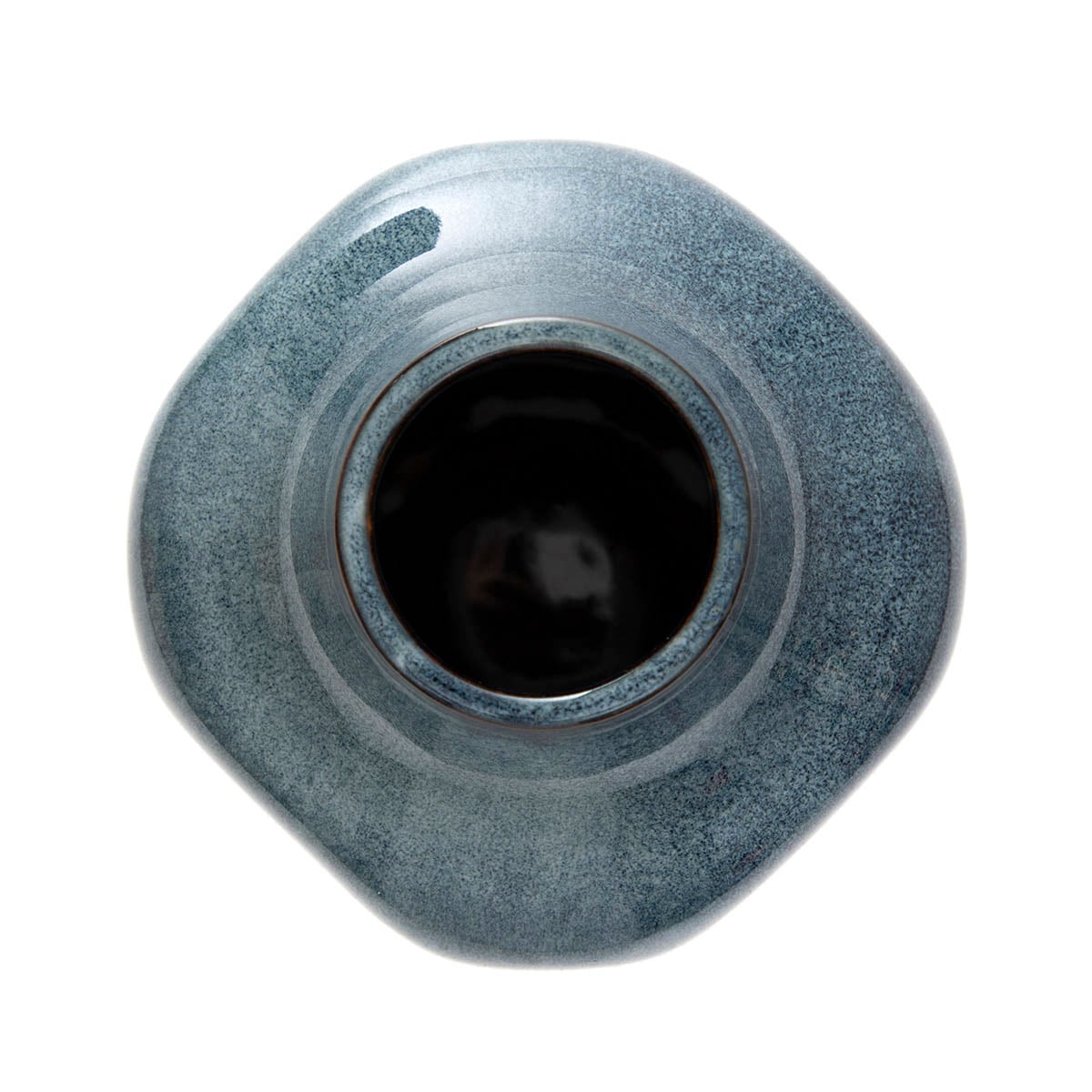 RUFUS Ceramic Blue Vase - Decorative Home & Office Decor