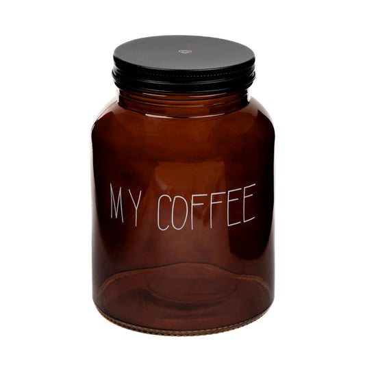 CLAUBEE My Coffee Glass Container 1L - Airtight Kitchen Storage