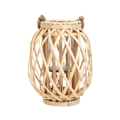 LAGGE Braided Natural Garden Lantern 30 cm