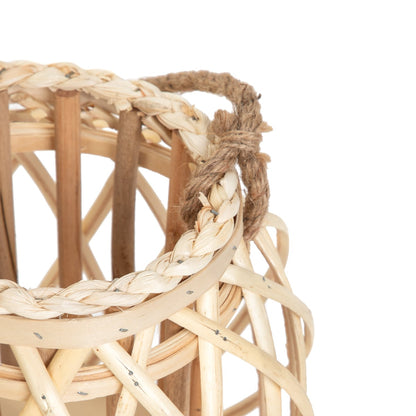 LAGGE Braided Natural Garden Lantern 30 cm