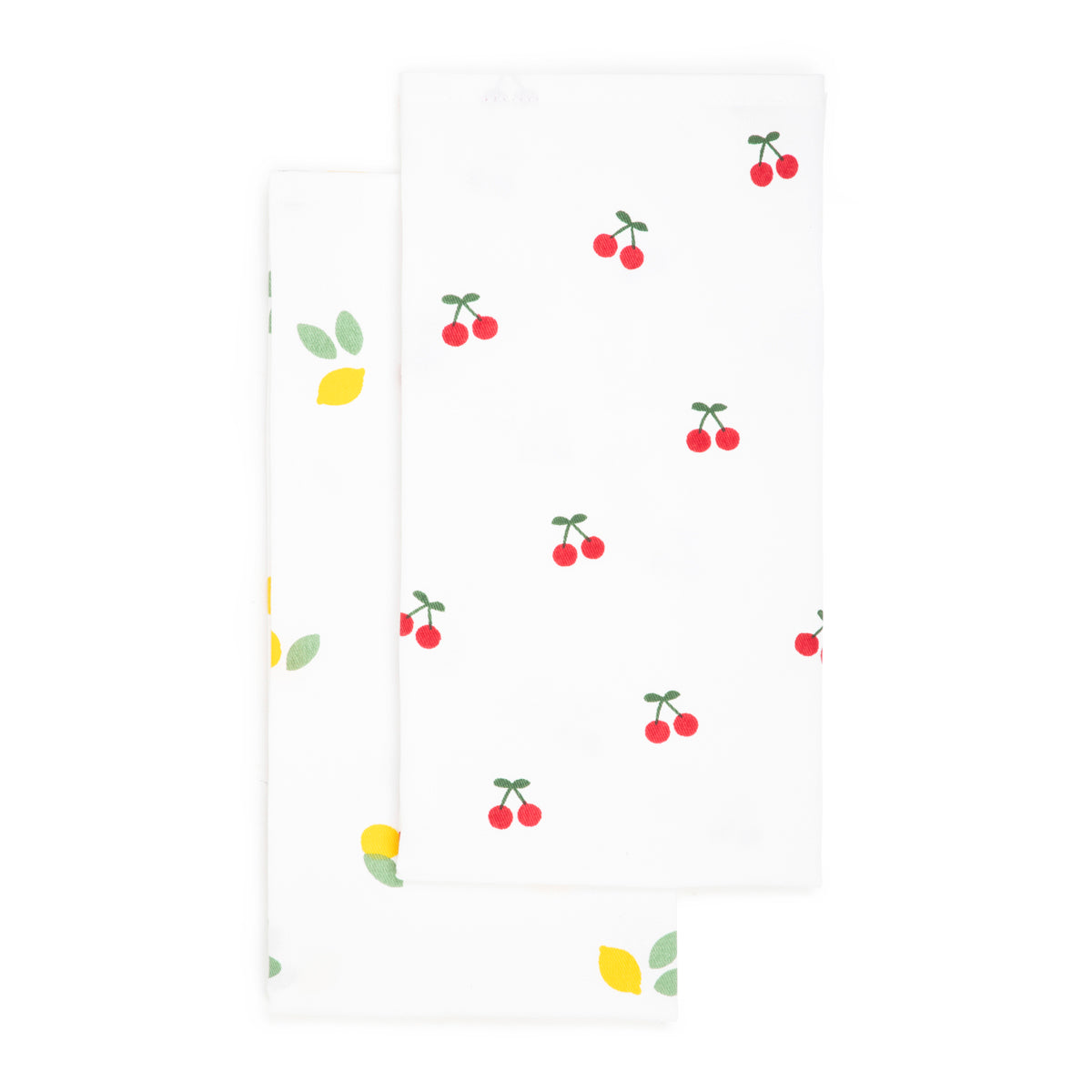 CHERRINE Kitchen Cloth Set in Cherry and Lemon - 2 Pack Cotton Towels