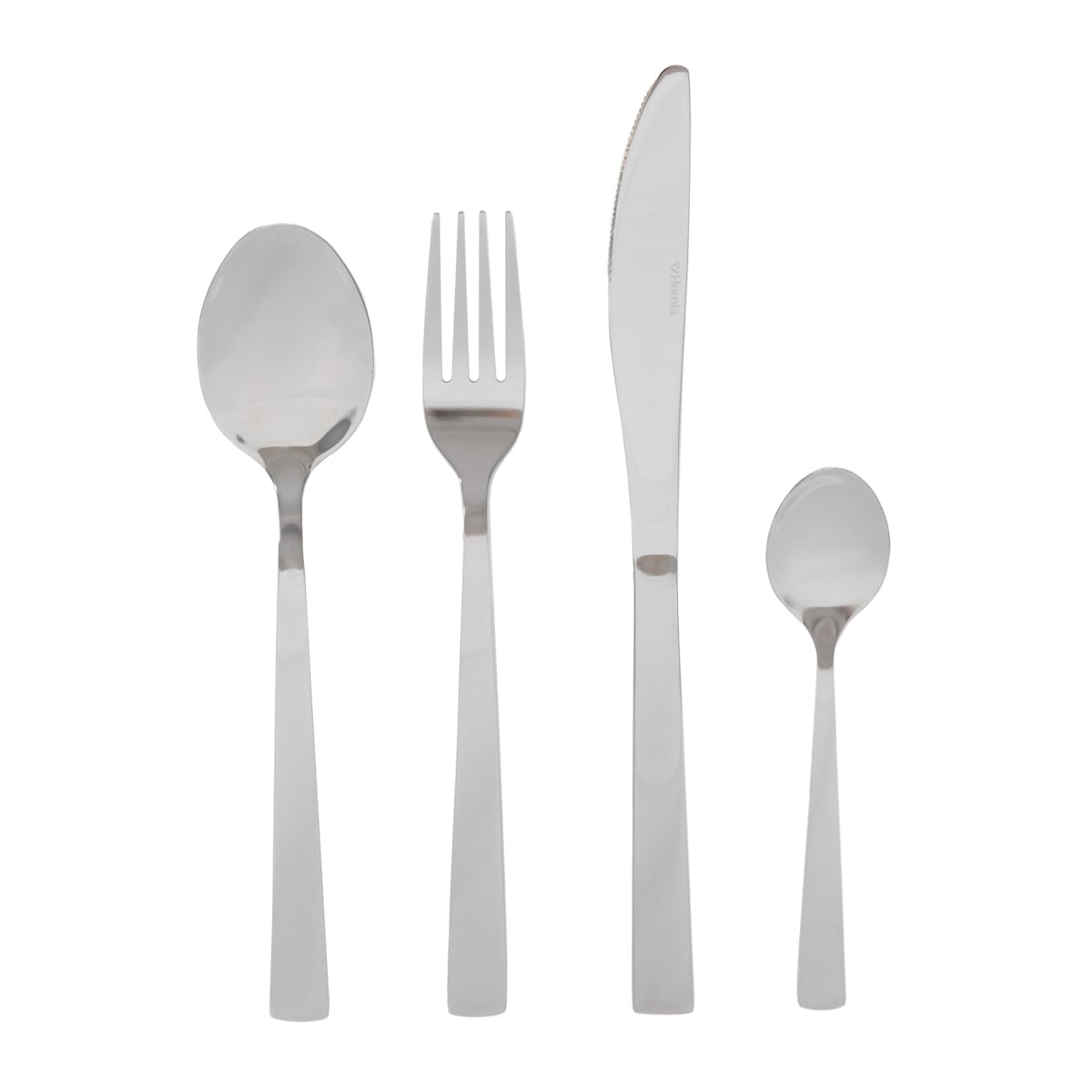 FABRO Silver 24-Piece Cutlery Set Stainless Steel