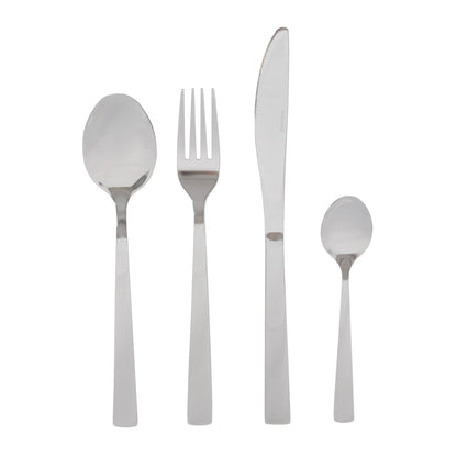 FABRO Silver 24-Piece Cutlery Set Stainless Steel