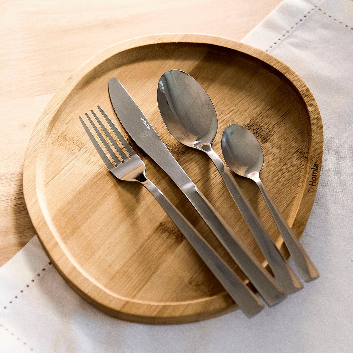 FABRO Silver 24-Piece Cutlery Set Stainless Steel