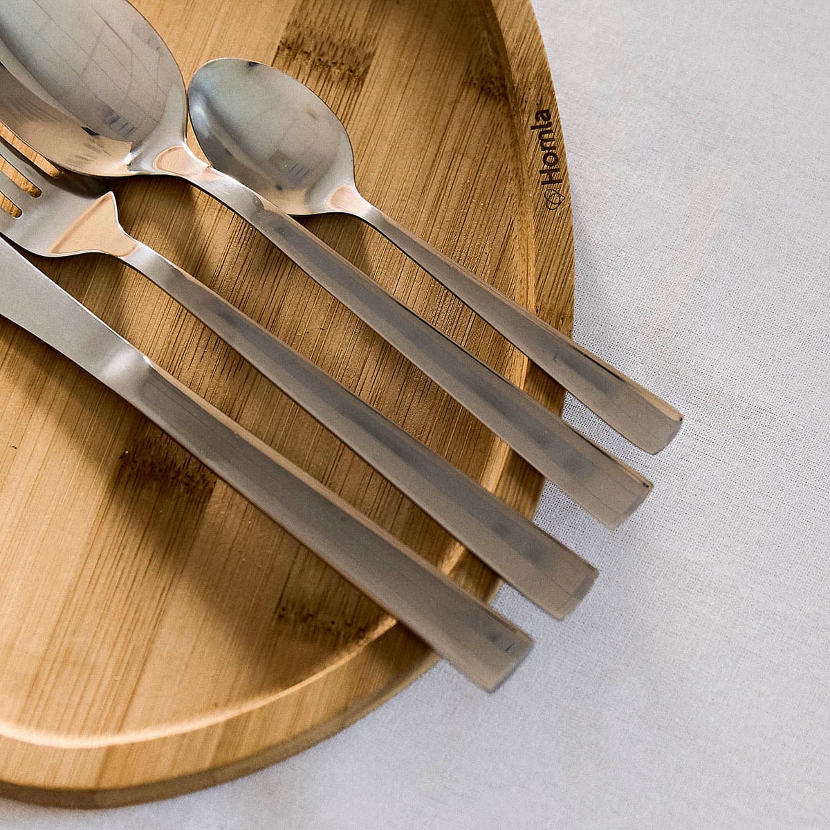 FABRO Silver 24-Piece Cutlery Set Stainless Steel