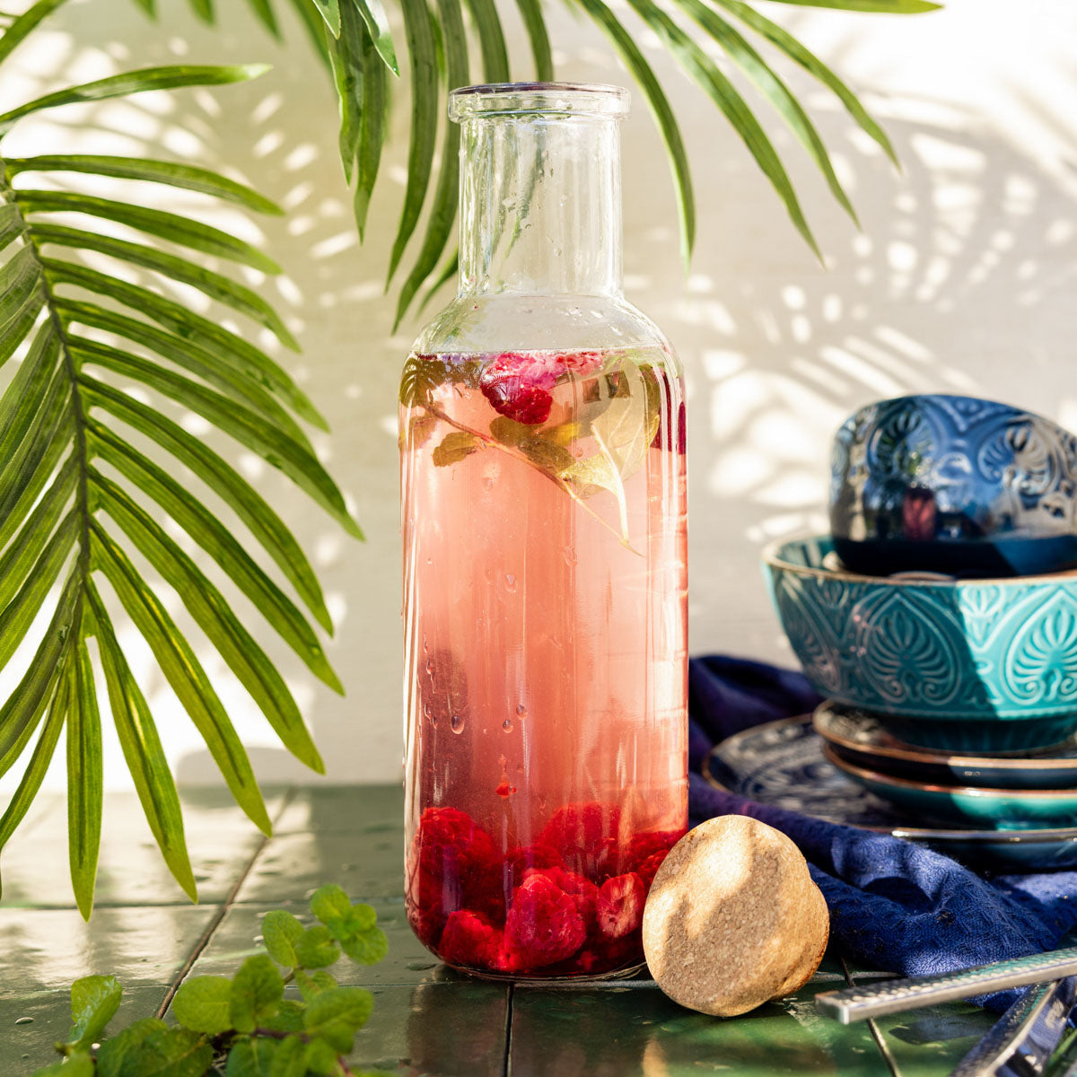 MAEVE Glass Carafe with Stopper - 1L