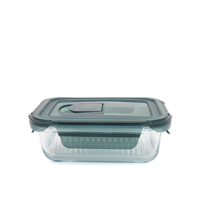 REMMIE container REMMIE Rectangular Glass Container S 0.37L Airtight Storage