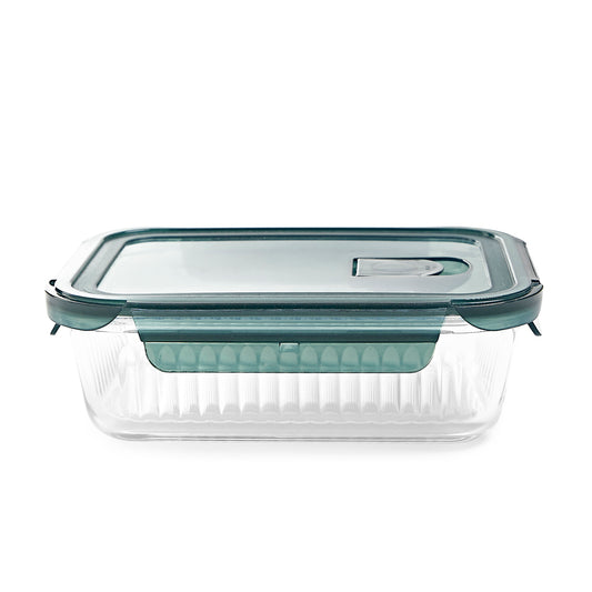 REMMIE Rectangular Glass Container L 1.04L Airtight Storage