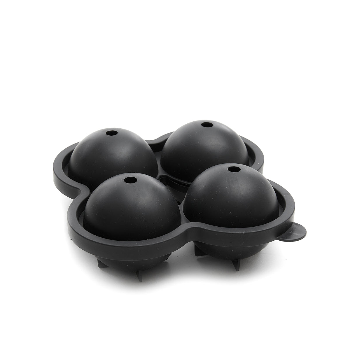 ALCOLE Silicone Ball Mould for 4 Balls Black 16x16 cm
