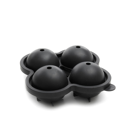 ALCOLE Silicone Ball Mould for 4 Balls Black 16x16 cm