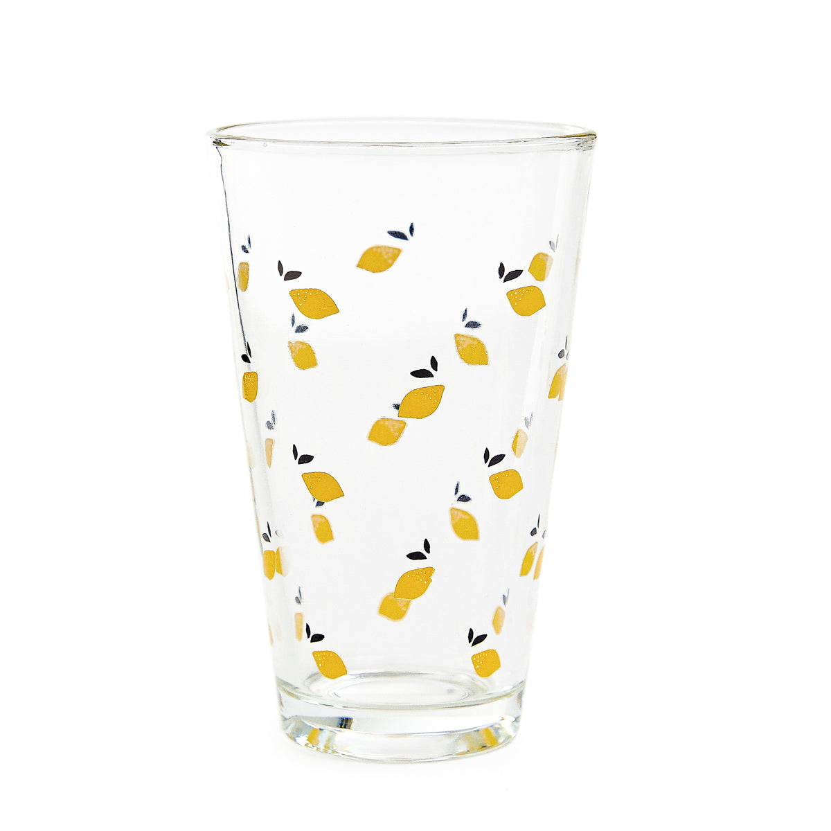 TOKEN SUMMER Glass Mugs in Lemons, Set of 3, 0.3L