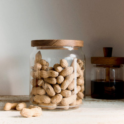 GABIN Glass Container with Acacia Lid 1.3L