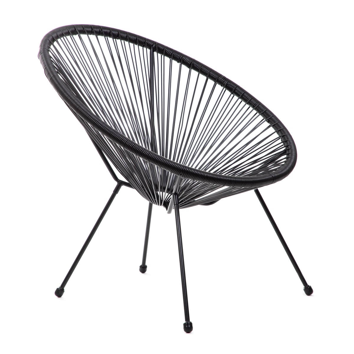 Armchair ACAPULCO FIESTA Black 70x73x80 cm