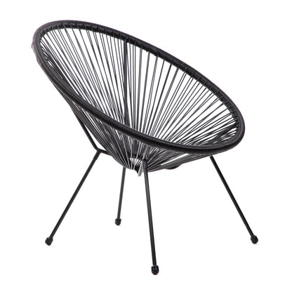 Armchair ACAPULCO FIESTA Black 70x73x80 cm