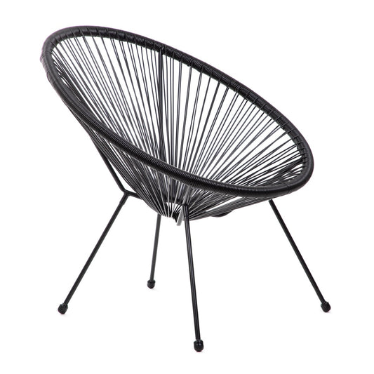 Armchair ACAPULCO FIESTA Black 70x73x80 cm