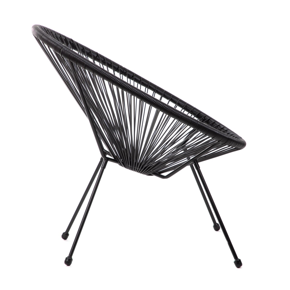 Armchair ACAPULCO FIESTA Black 70x73x80 cm