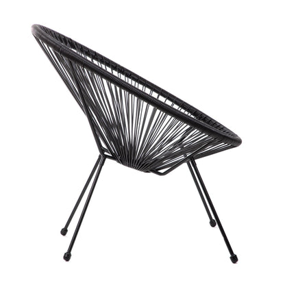 Armchair ACAPULCO FIESTA Black 70x73x80 cm