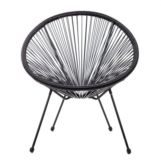 Armchair ACAPULCO FIESTA Black 70x73x80 cm