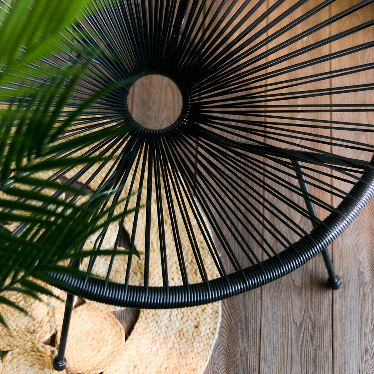 Armchair ACAPULCO FIESTA Black 70x73x80 cm
