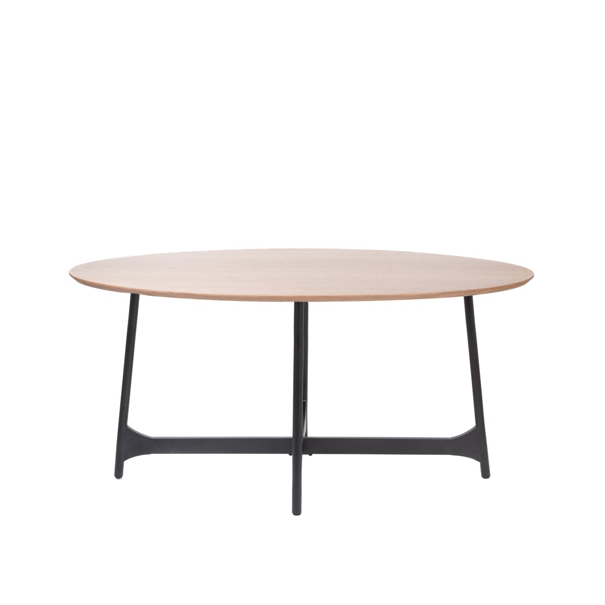 SAVELMA Natural Table with Black Legs 180x85x76 cm