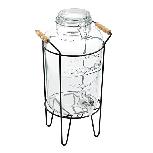 Freya Large Jar with Integrated Saucer 8L