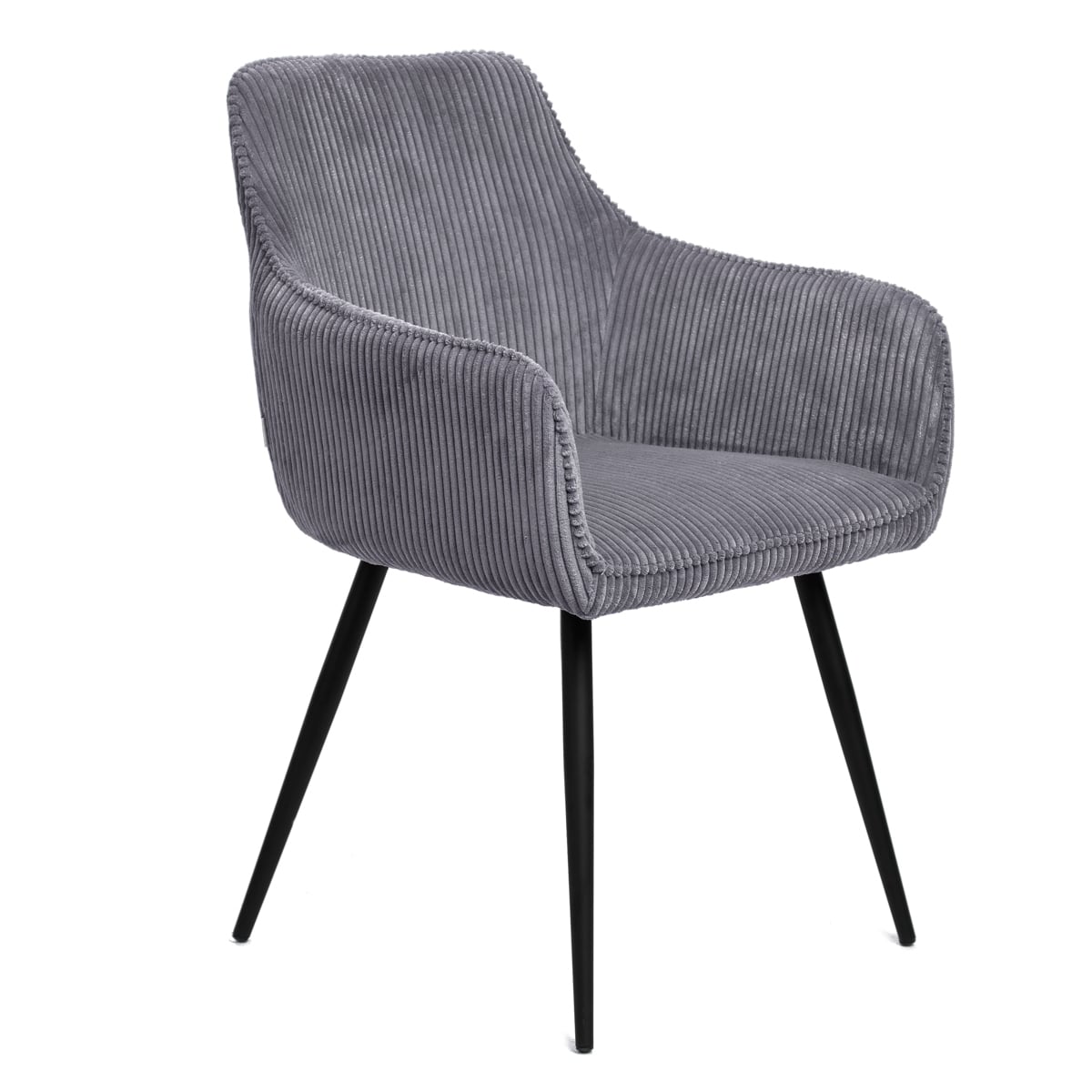 SATORI FASO Corduroy Grey Chair 58x62x79cm