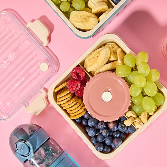 POPPIE Pink Lunchbox with Cutlery 2.15L