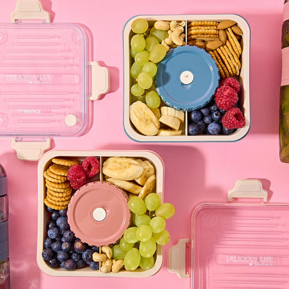 POPPIE Pink Lunchbox with Cutlery 2.15L