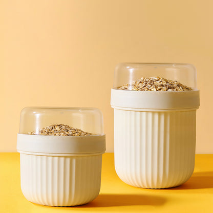 LOENE Yoghurt Container Grey 0.45L + 0.2L