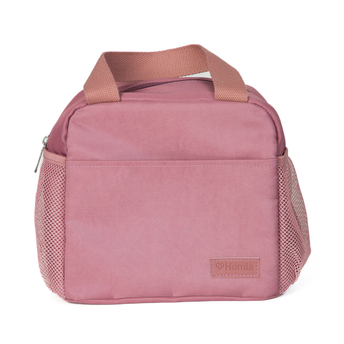 CHUBAG Pink Lunch Bag with Side Pockets and Comfortable Handles