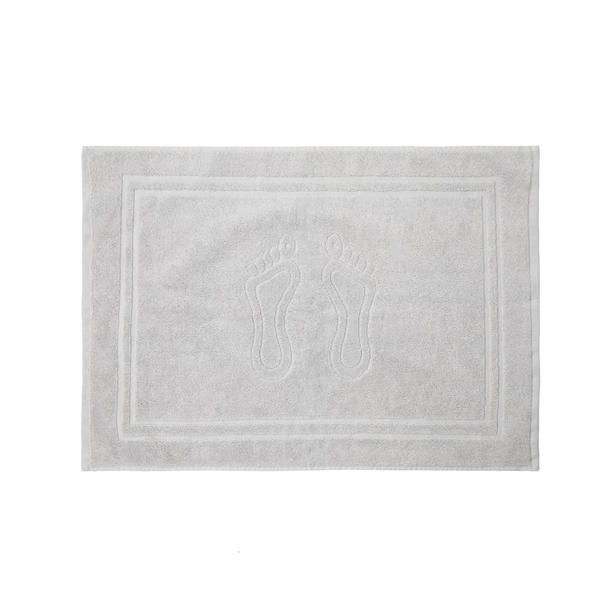 Cornel Cotton Grey Hotel Footer Rug 50x70 cm