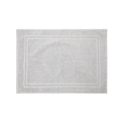 Cornel Cotton Grey Hotel Footer Rug 50x70 cm