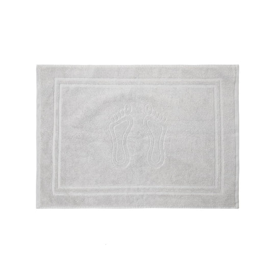 Cornel Cotton Grey Hotel Footer Rug 50x70 cm